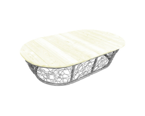 Стол ''Мамасан'' с ротангом